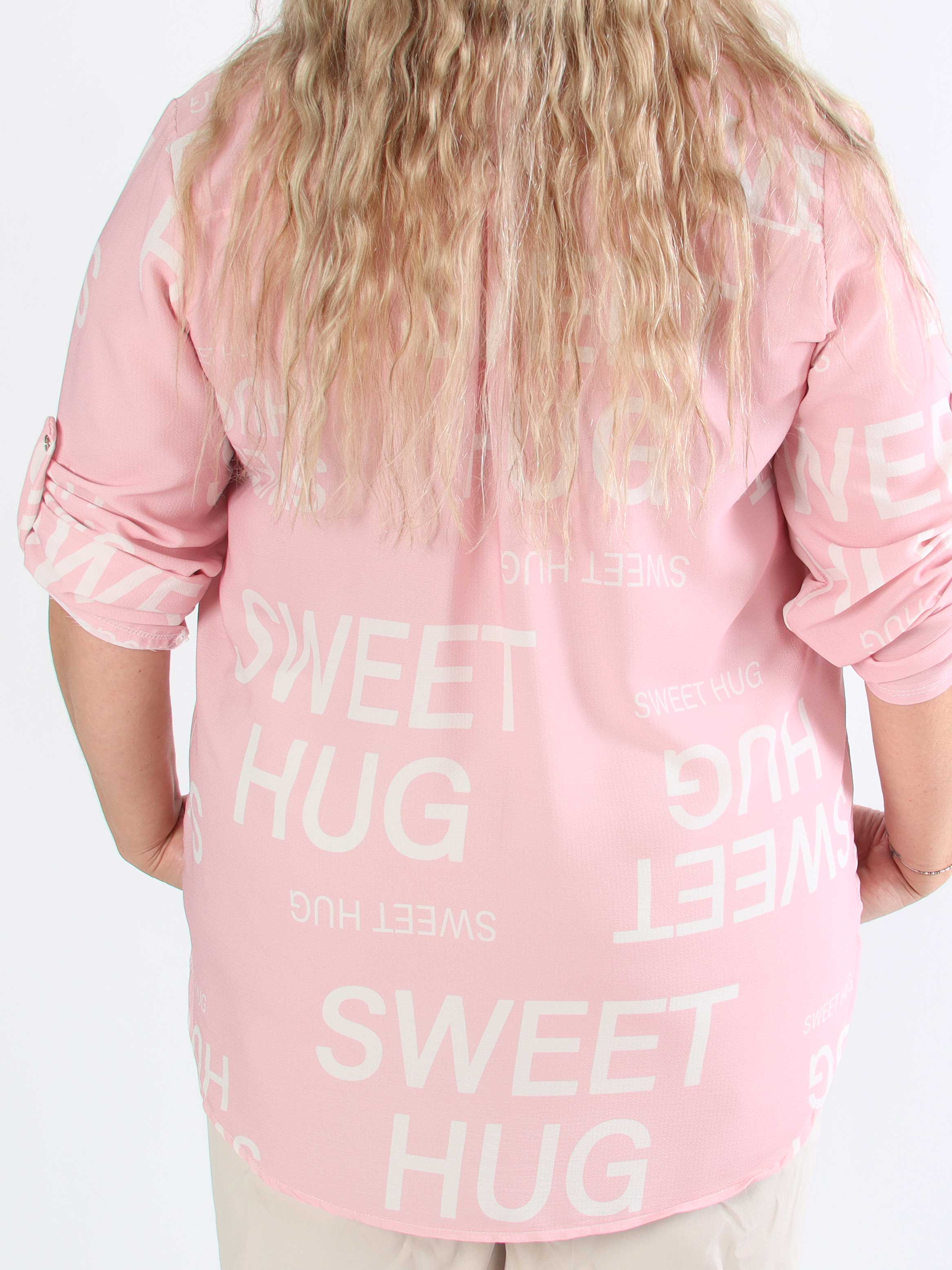 Vanesa Graphic - Sød plus size tunika i viskose med tekst